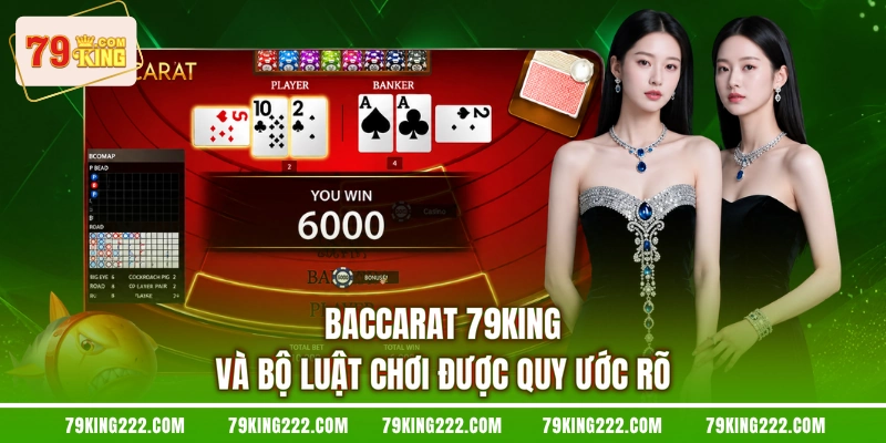 Baccarat 79KING và bộ luật chơi được quy ước rõ