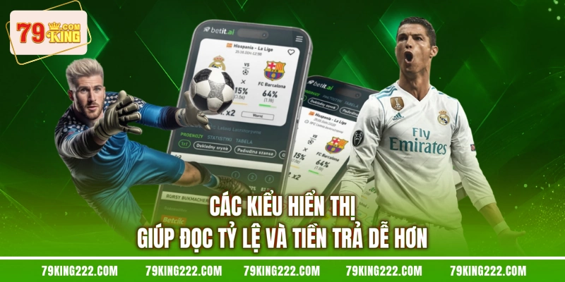 Các kiểu hiển thị giúp đọc tỷ lệ và tiền trả dễ hơn